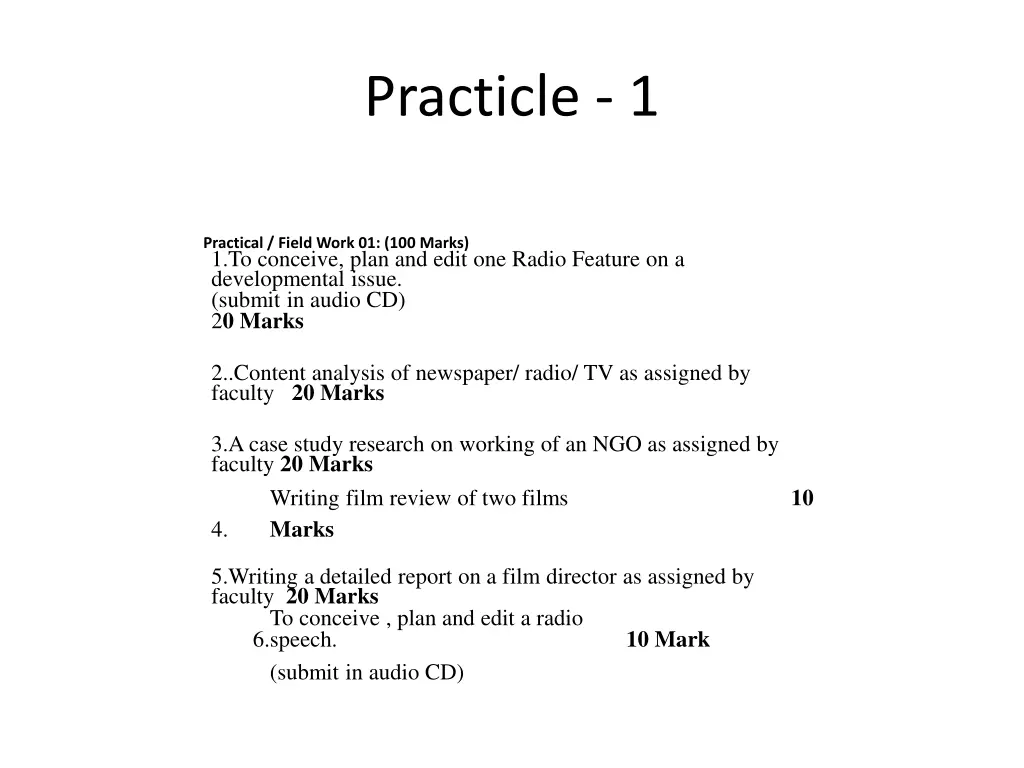 practicle 1