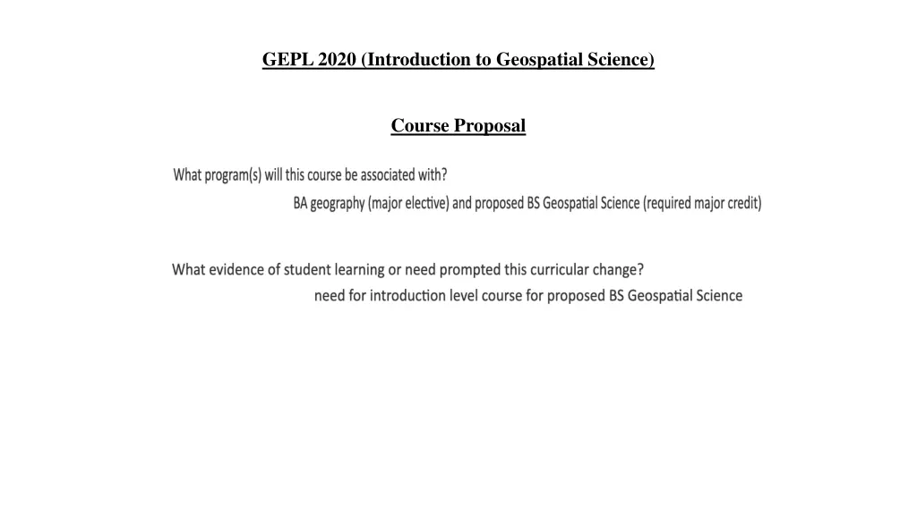 gepl 2020 introduction to geospatial science
