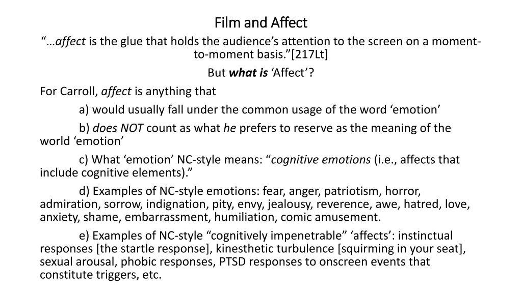 film and affect film and affect