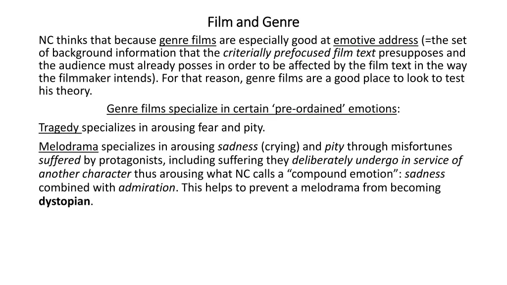 film and genre film and genre