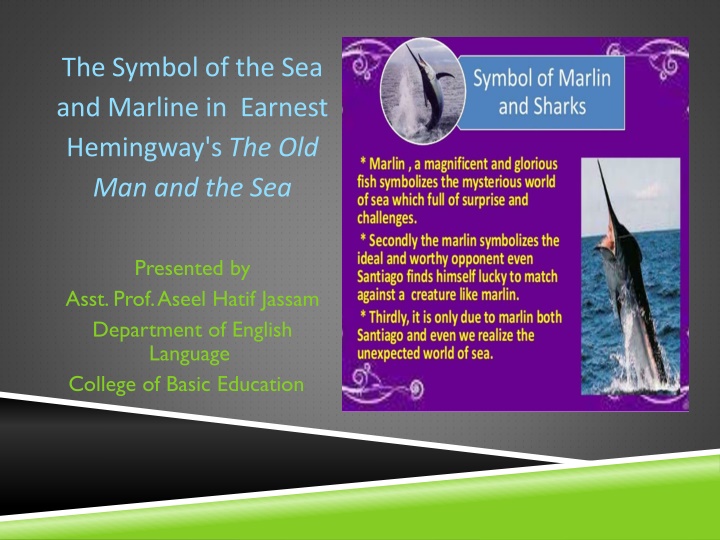 the symbol of the sea and marline in earnest