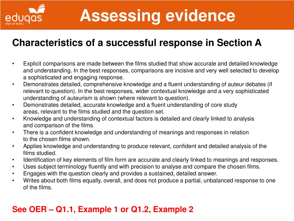 assessing evidence 11