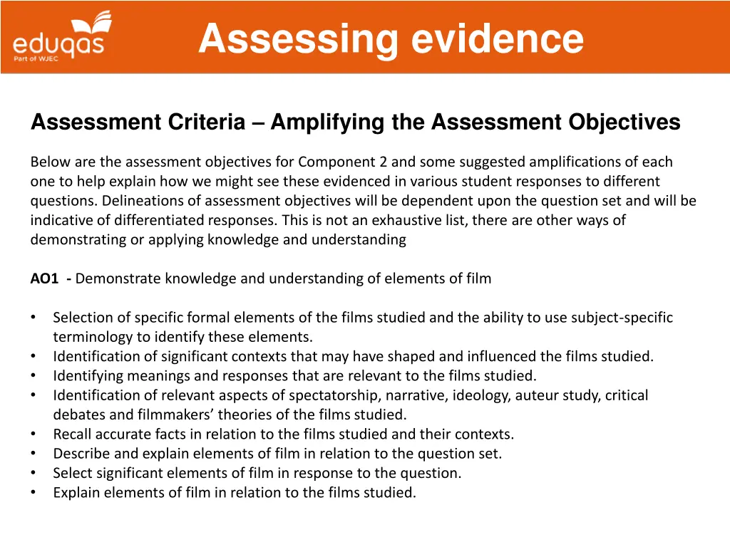 assessing evidence 17