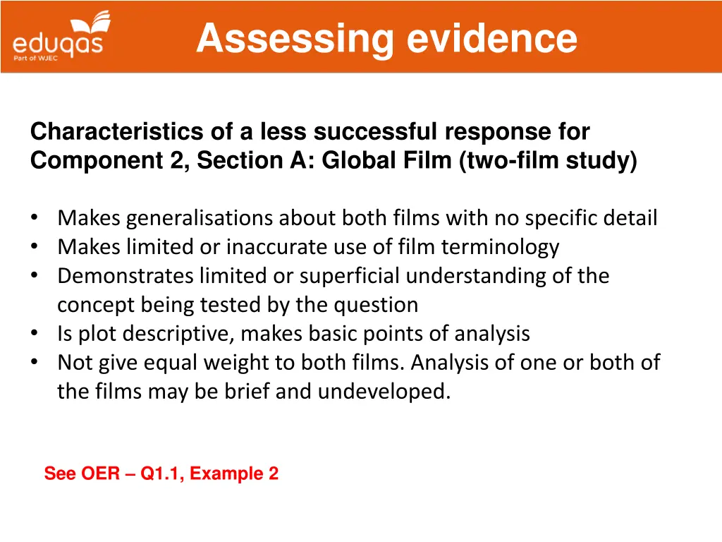 assessing evidence 21