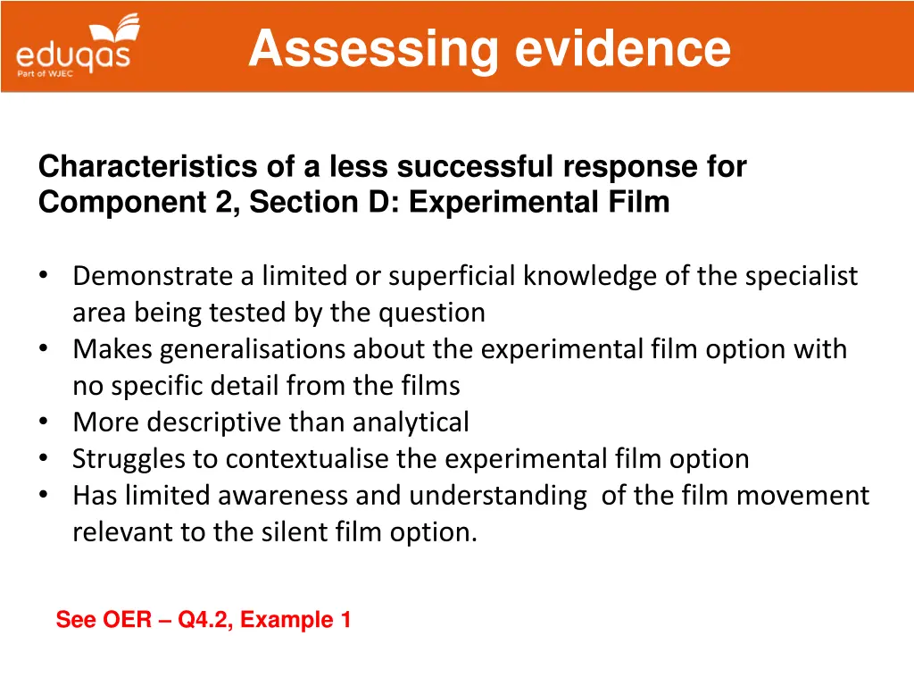 assessing evidence 27