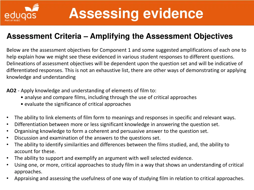 assessing evidence 9