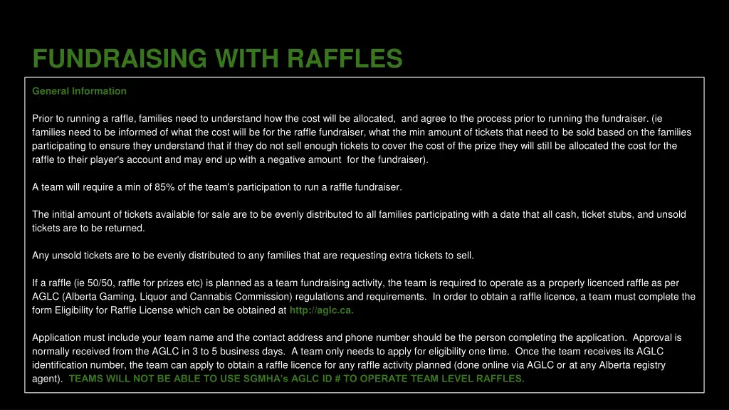 fundraising with raffles