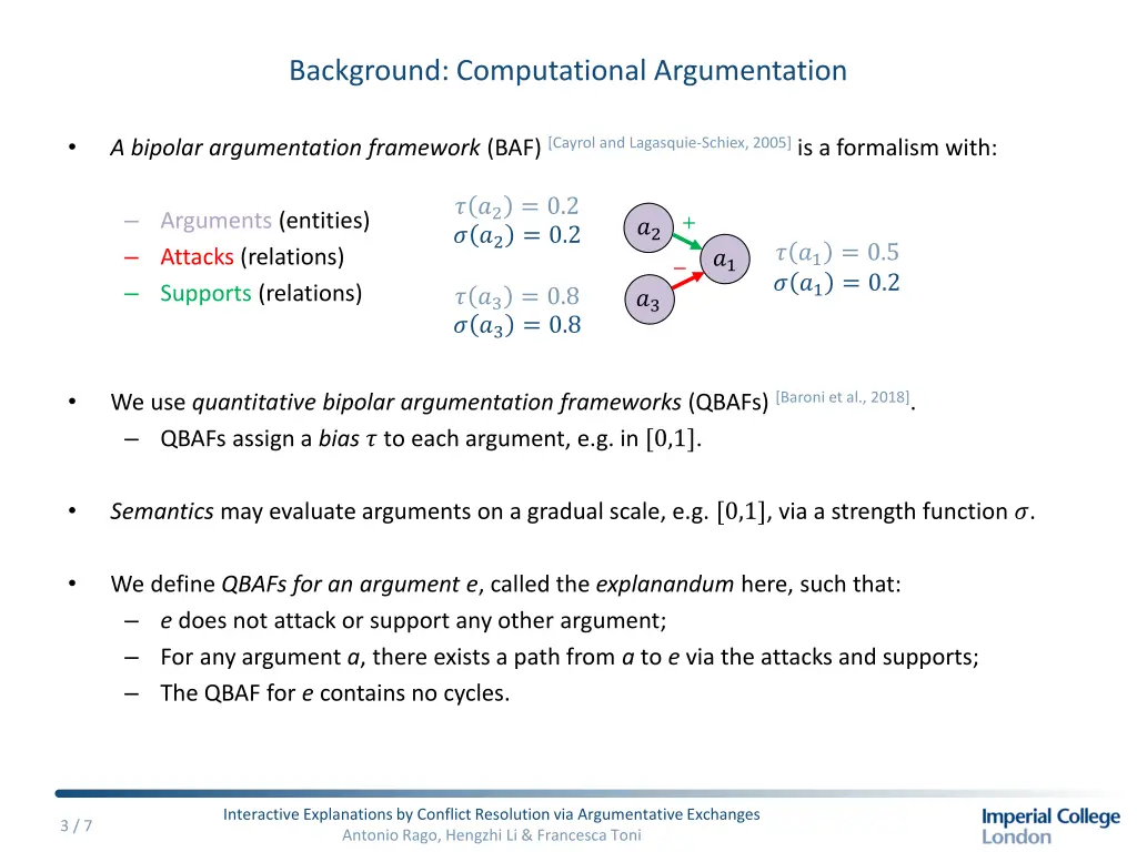 background computational argumentation