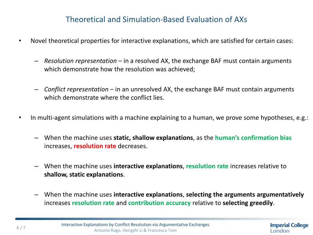 theoretical and simulation based evaluation of axs