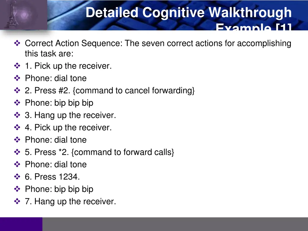 detailed cognitive walkthrough 1