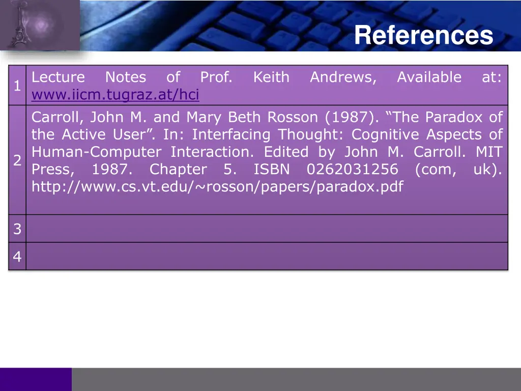 references