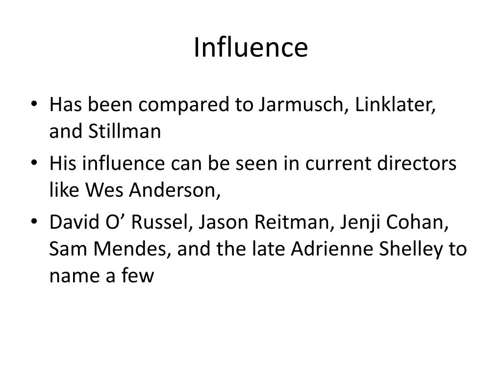 influence