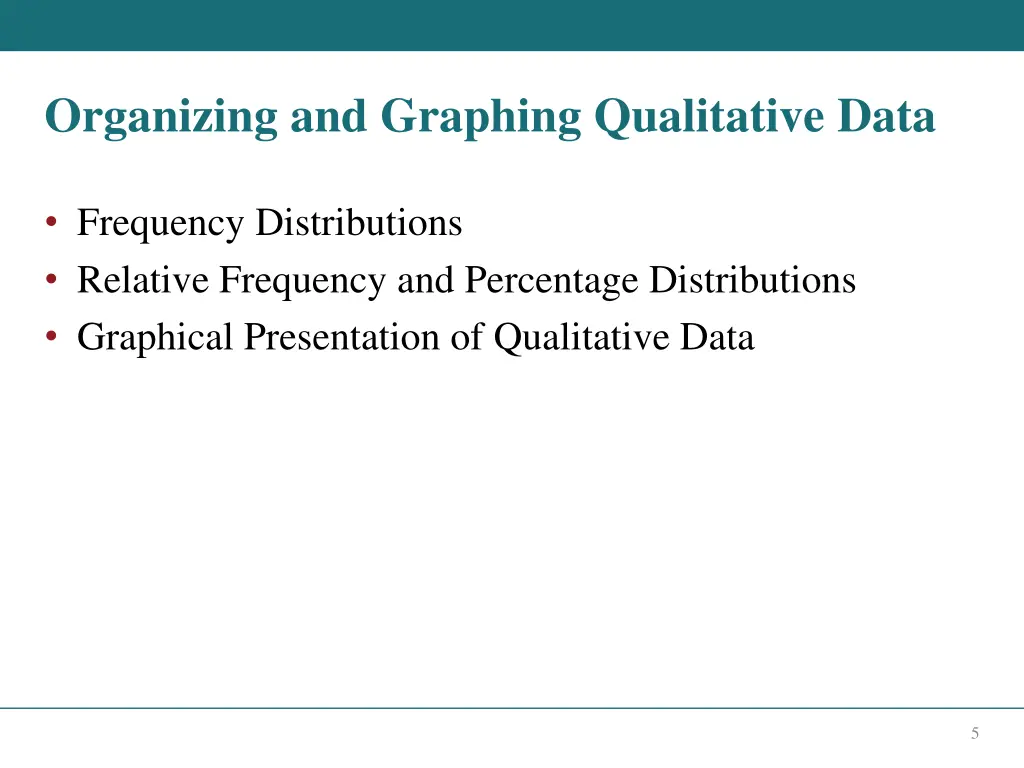 organizing and graphing qualitative data
