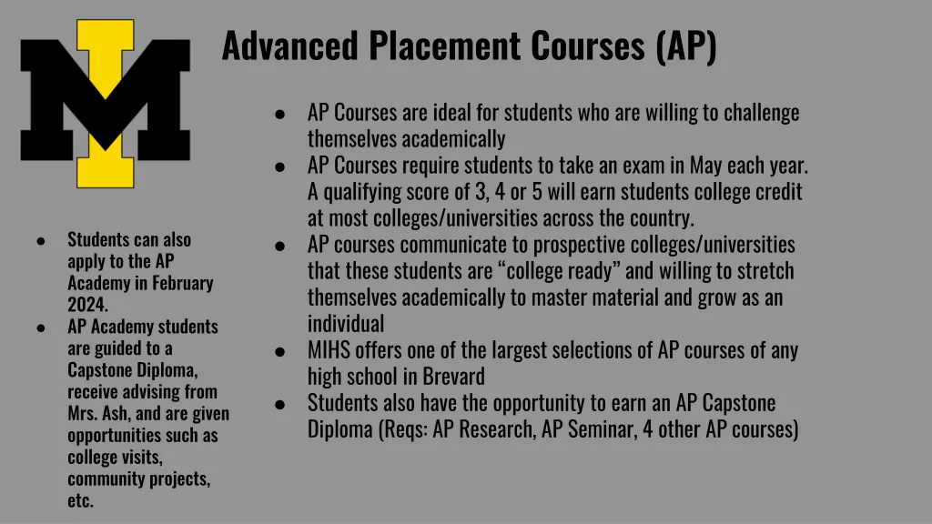 advanced placement courses ap