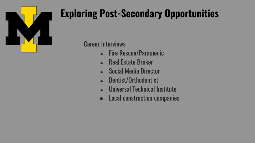 exploring post secondary opportunities 2