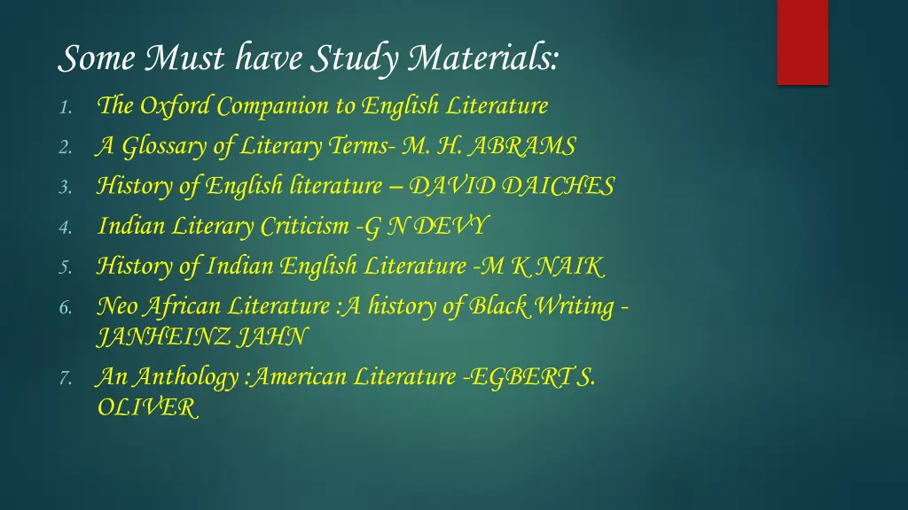 some must have study materials 1 the oxford