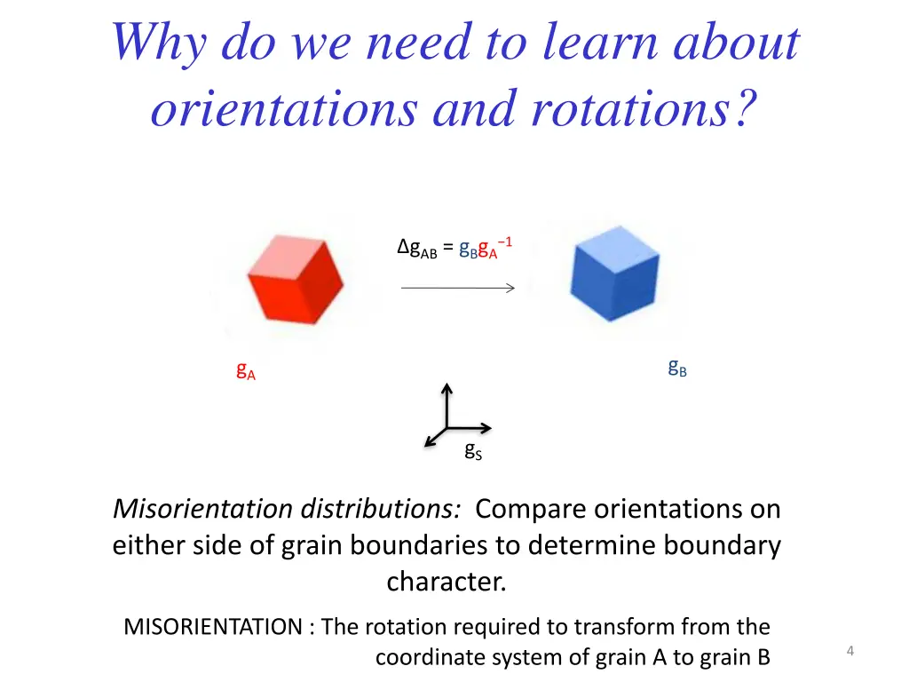 why do we need to learn about orientations 1