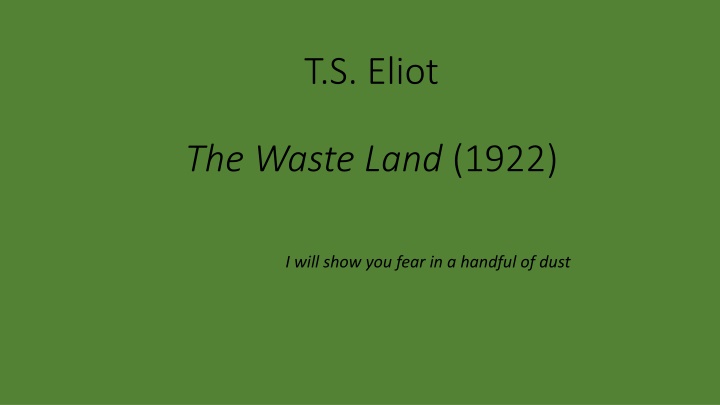 t s eliot