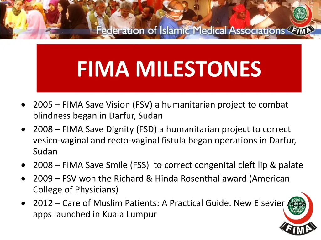 fima milestones 2