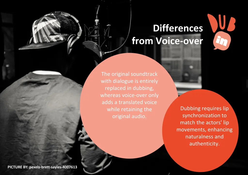 differences from voice over