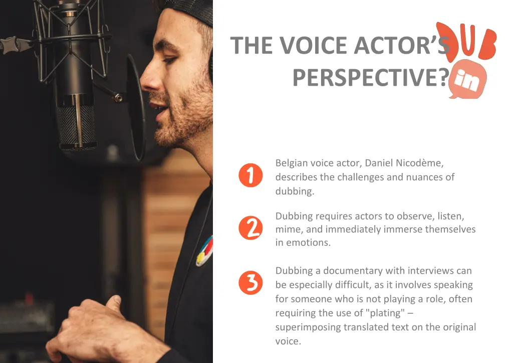 the voice actor s perspective