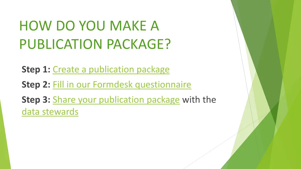 how do you make a publication package