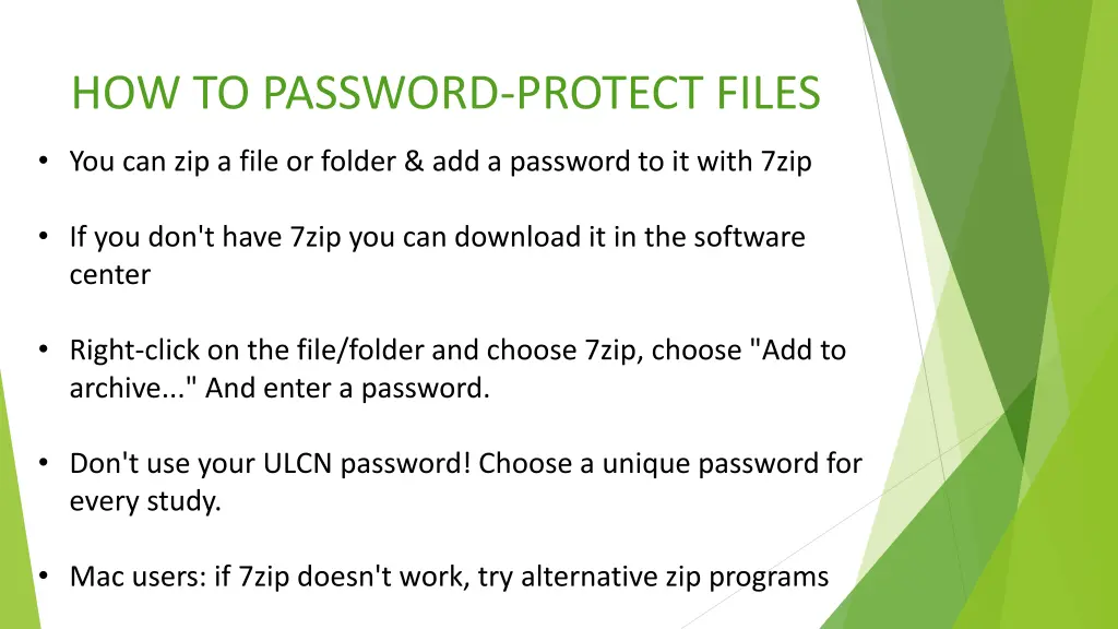how to password protect files