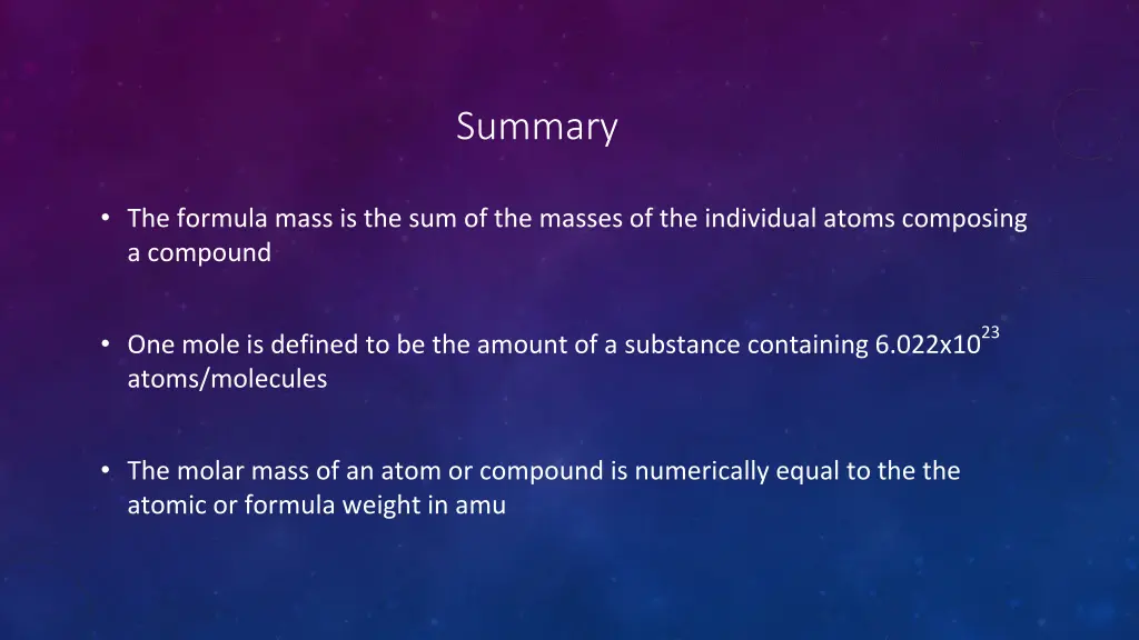 summary