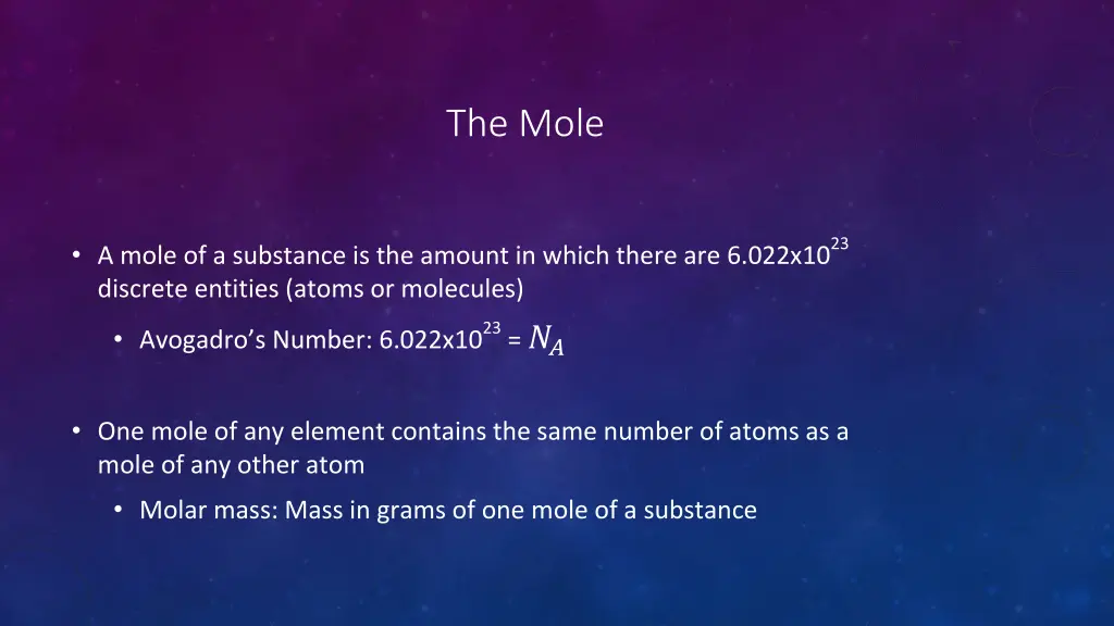 the mole