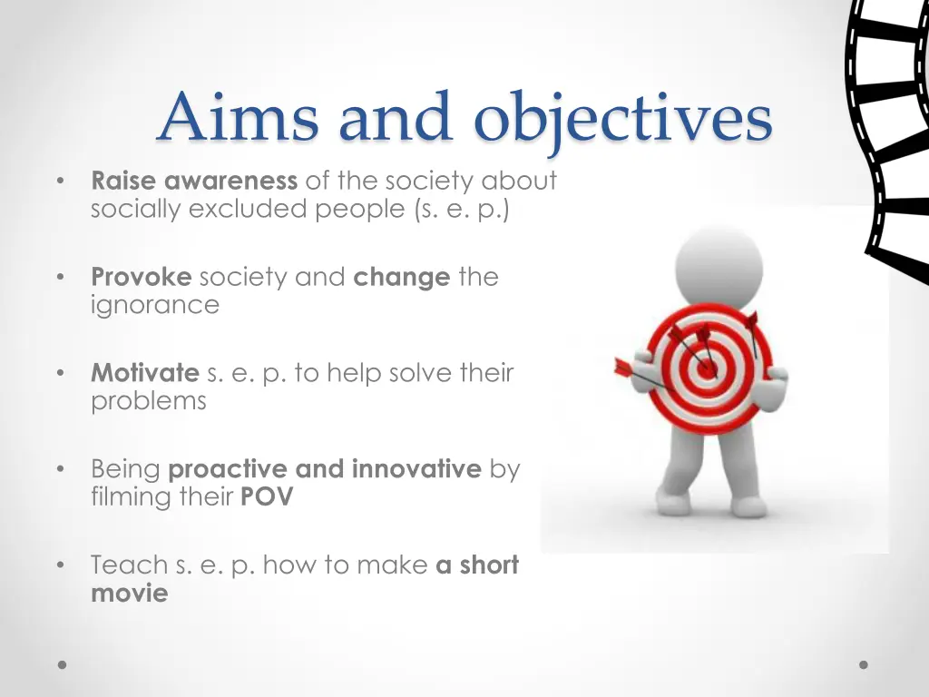 aims and objectives raise awareness