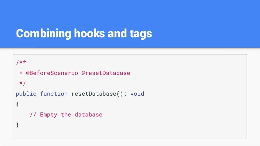 combining hooks and tags