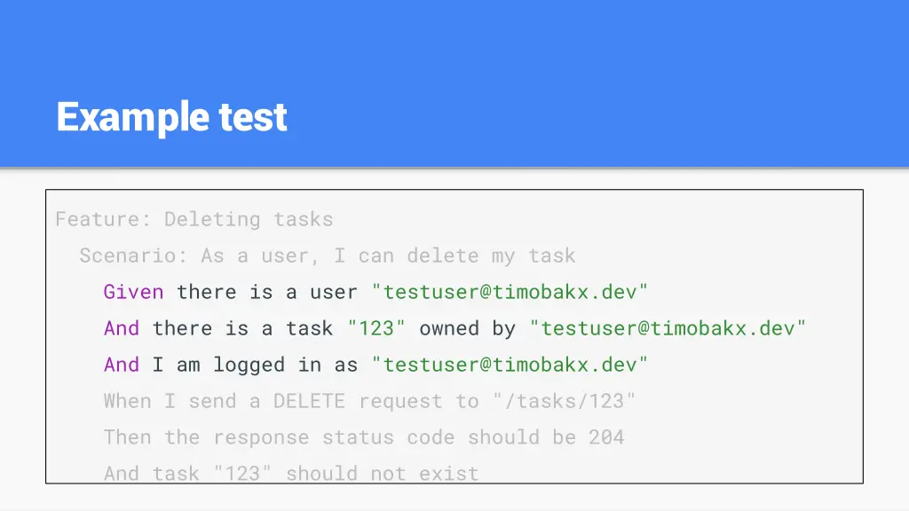 example test 1