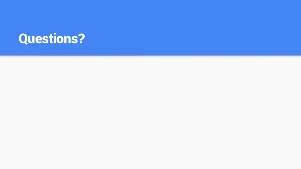 questions