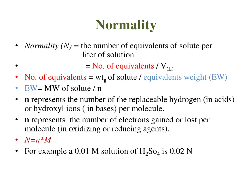normality