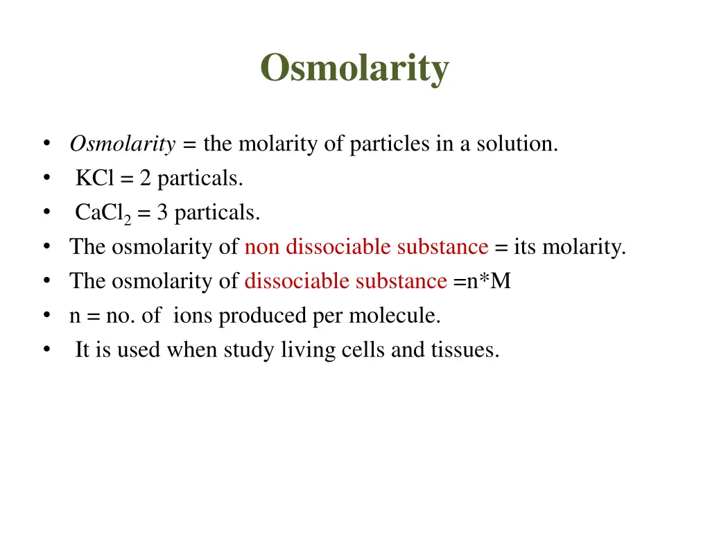 osmolarity