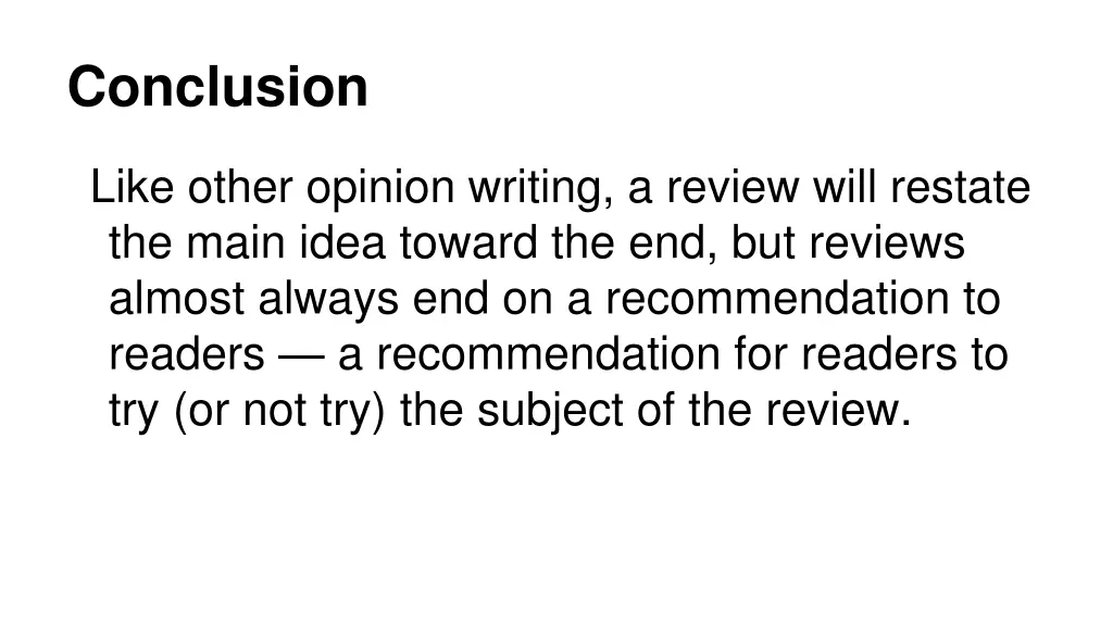 conclusion