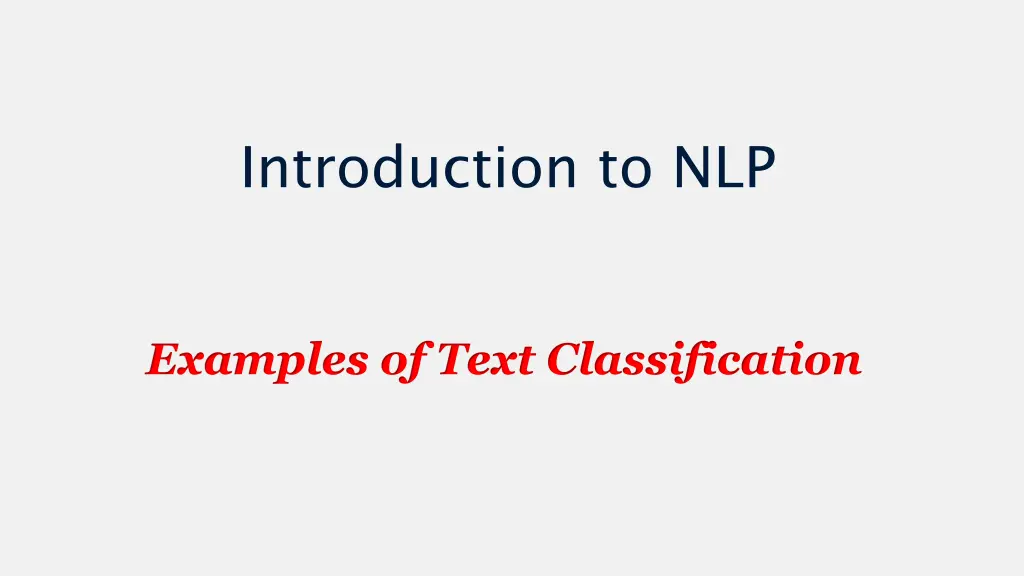 introduction to nlp