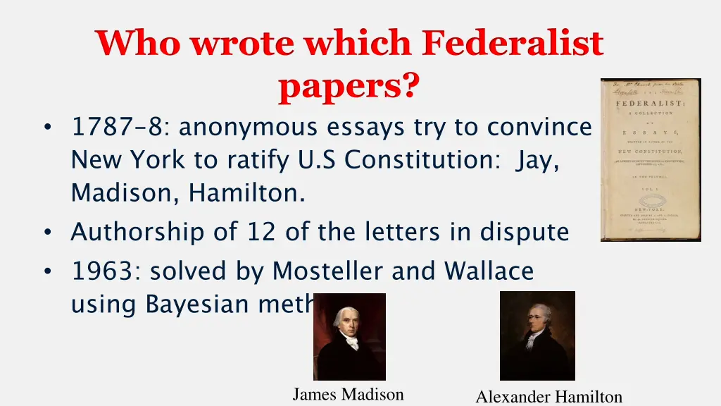 who wrote which federalist papers 1787