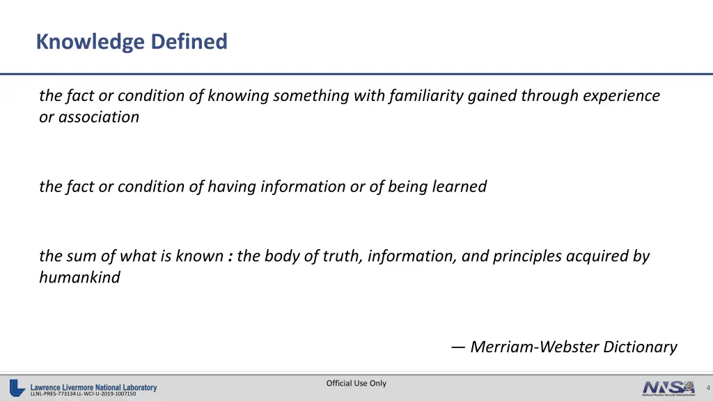 knowledge defined