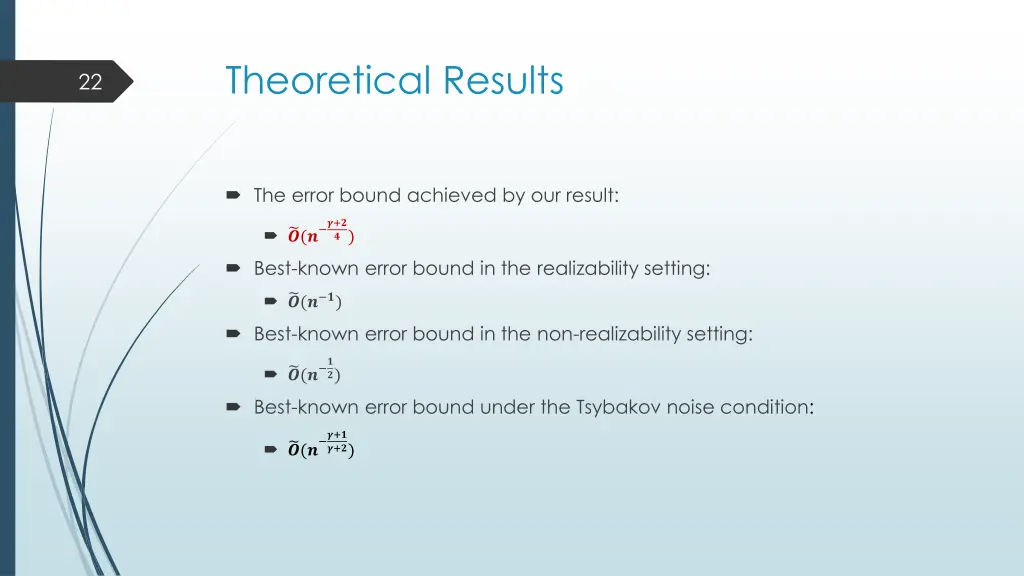 theoretical results 1