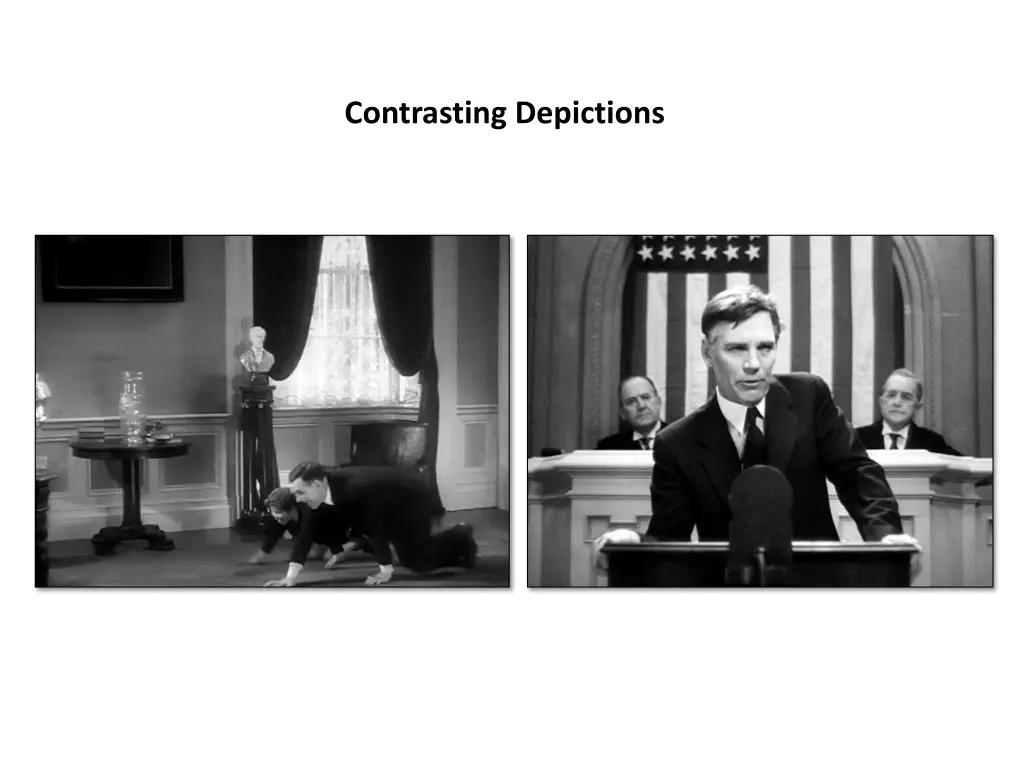 contrasting depictions
