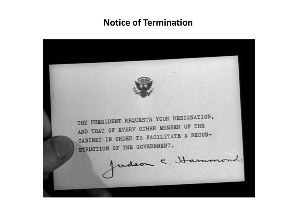 notice of termination
