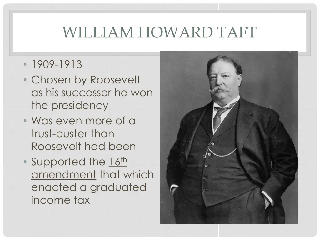 william howard taft