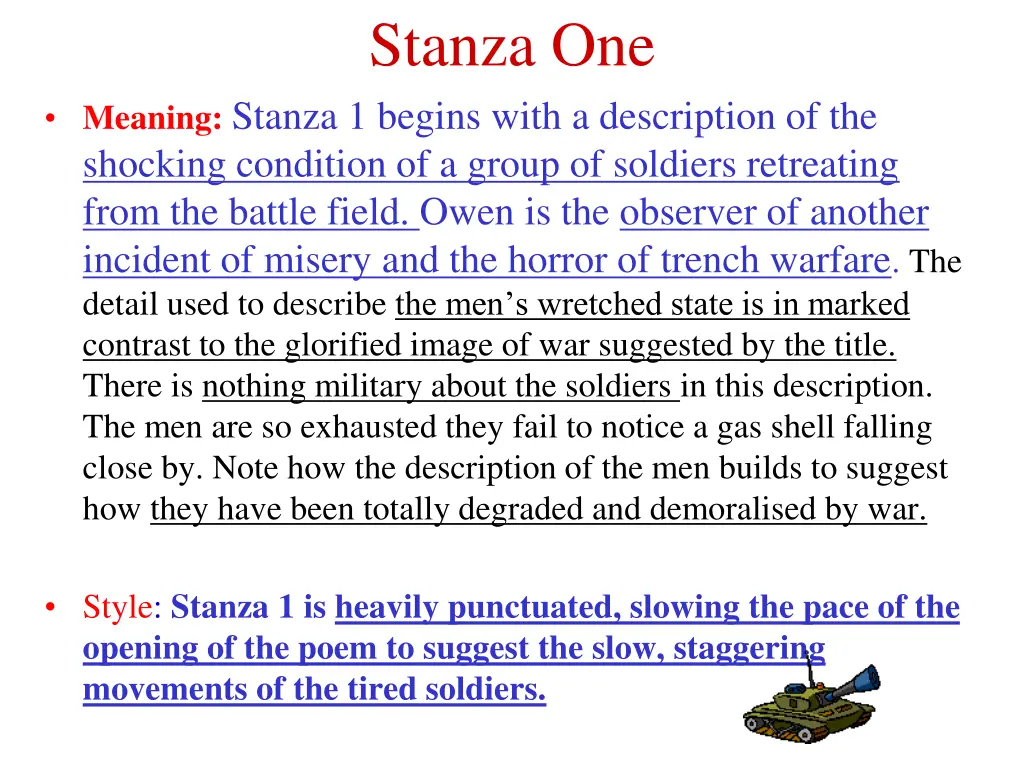 stanza one