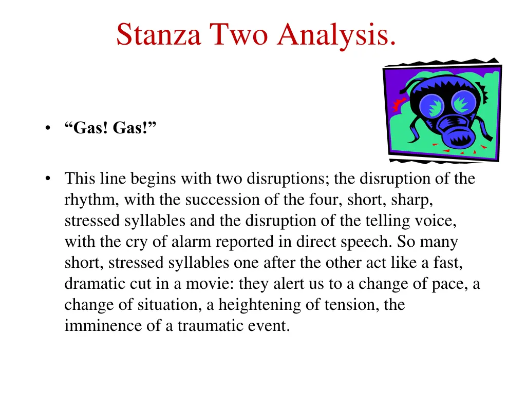 stanza two analysis