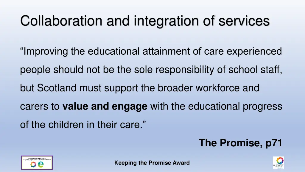 collaboration and integration of services