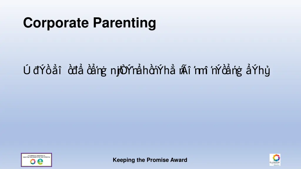 corporate parenting