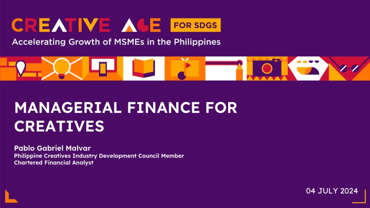 managerial finance for creatives