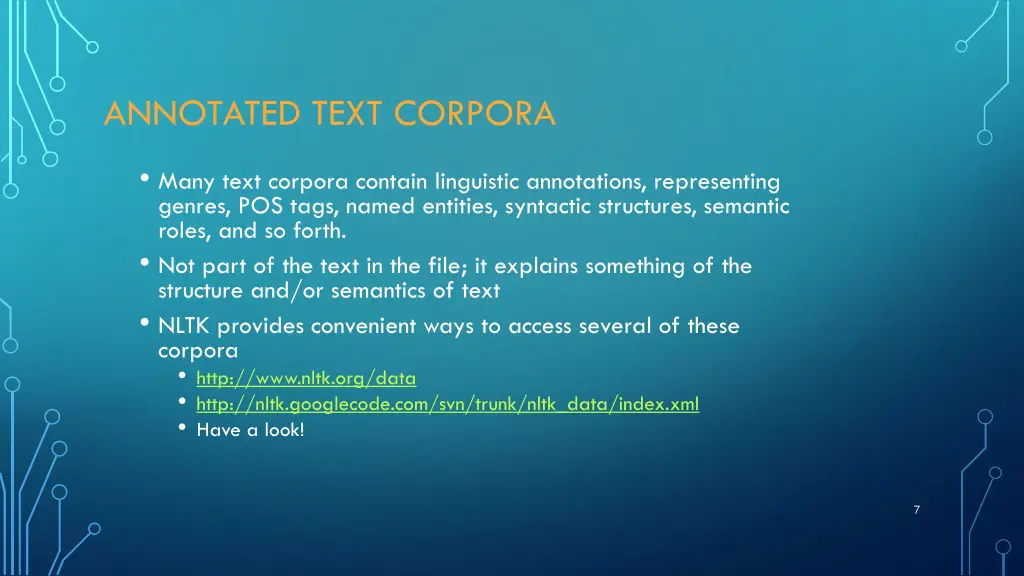 annotated text corpora