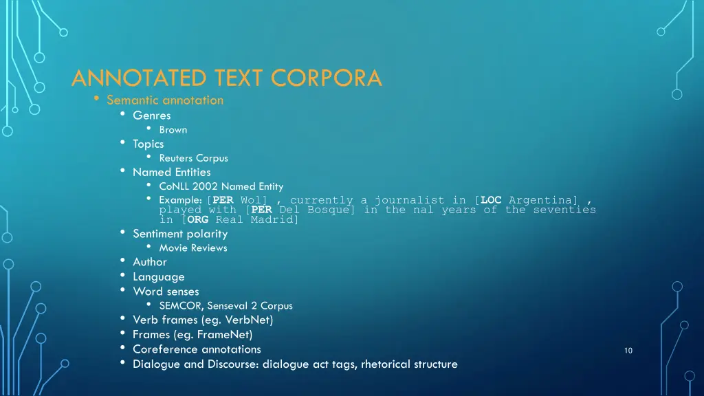 annotated text corpora semantic annotation genres